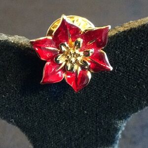 Nordstrom Enamel Poinsettia Brooch